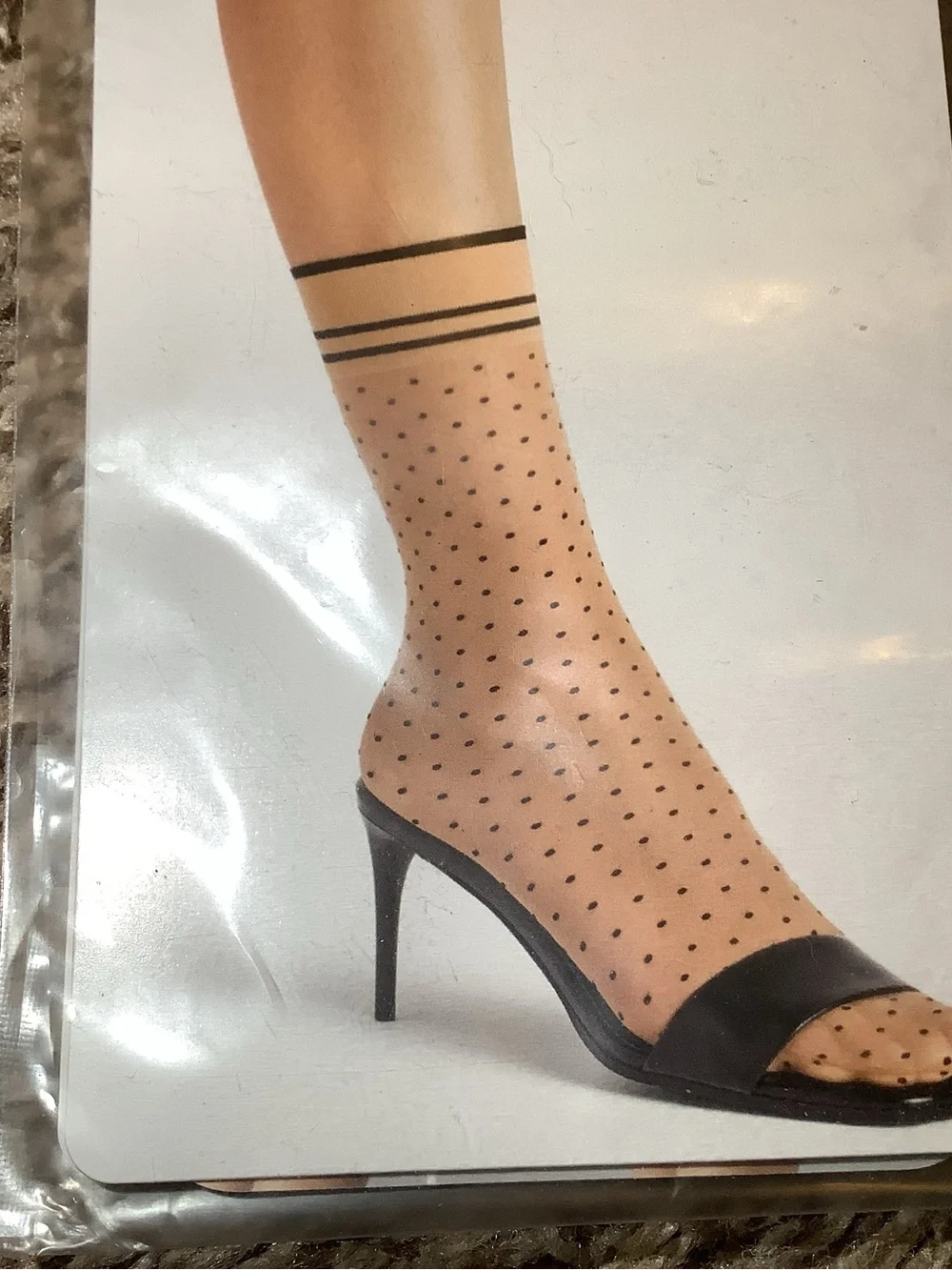 Wolford hula hoop socks, color gobi/black, size: M (USA 8-10)